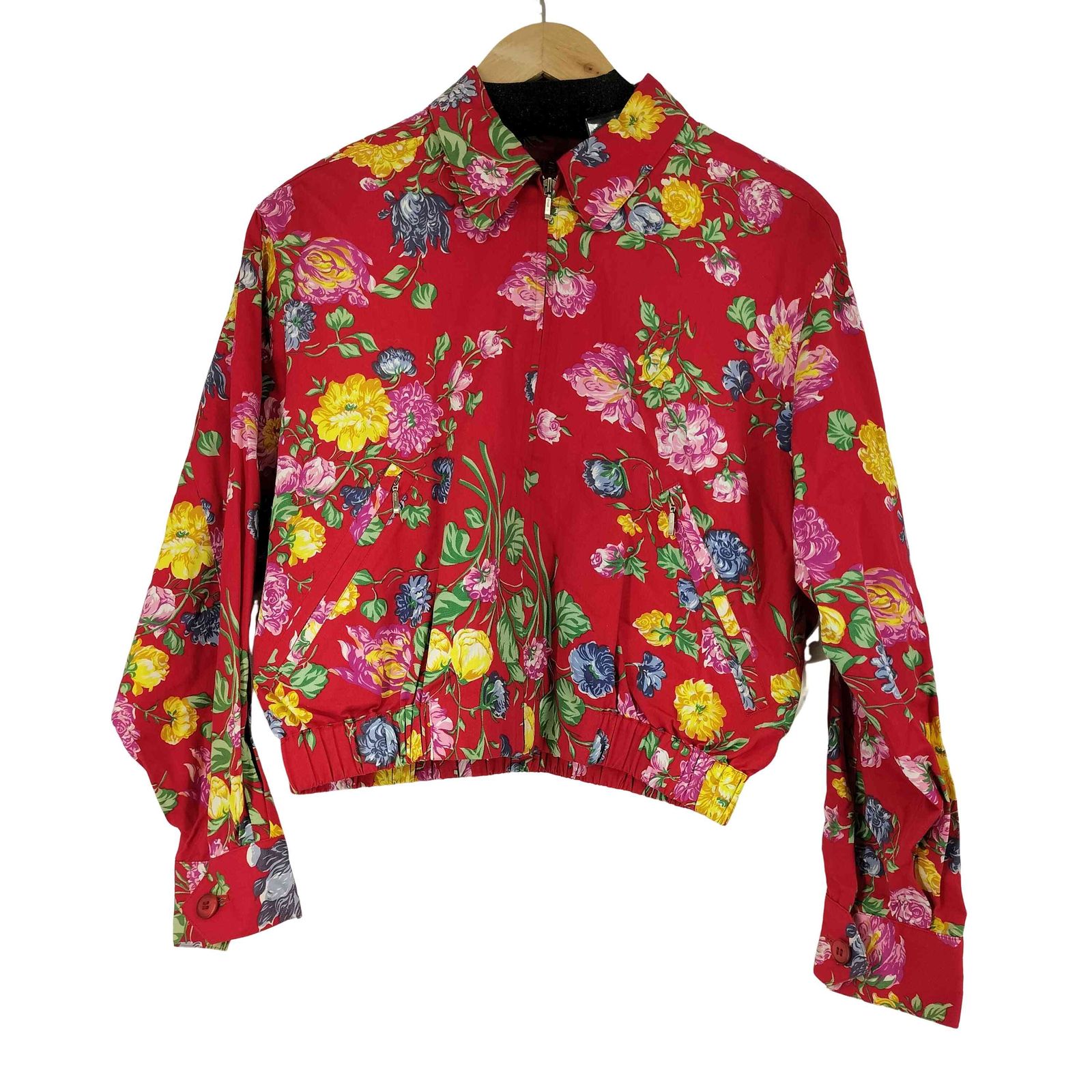 ケンゾーパリス KENZO PARIS 花総柄 ジップジャケット レディース 