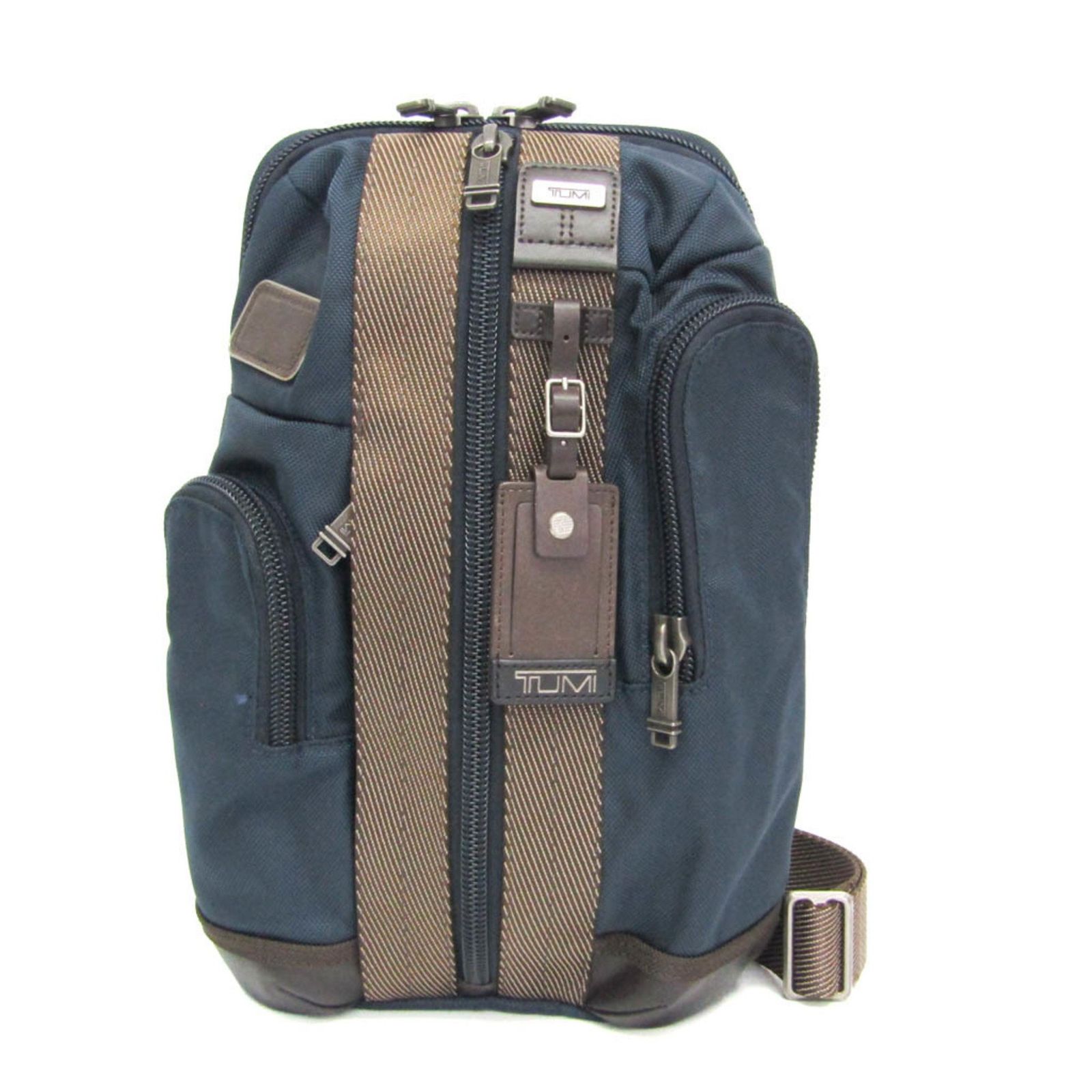 トゥミ Tumi ALPHA BRAVO 222318NVY2 メンズ ナイロン ボディバッグ ブラウン ネイビー