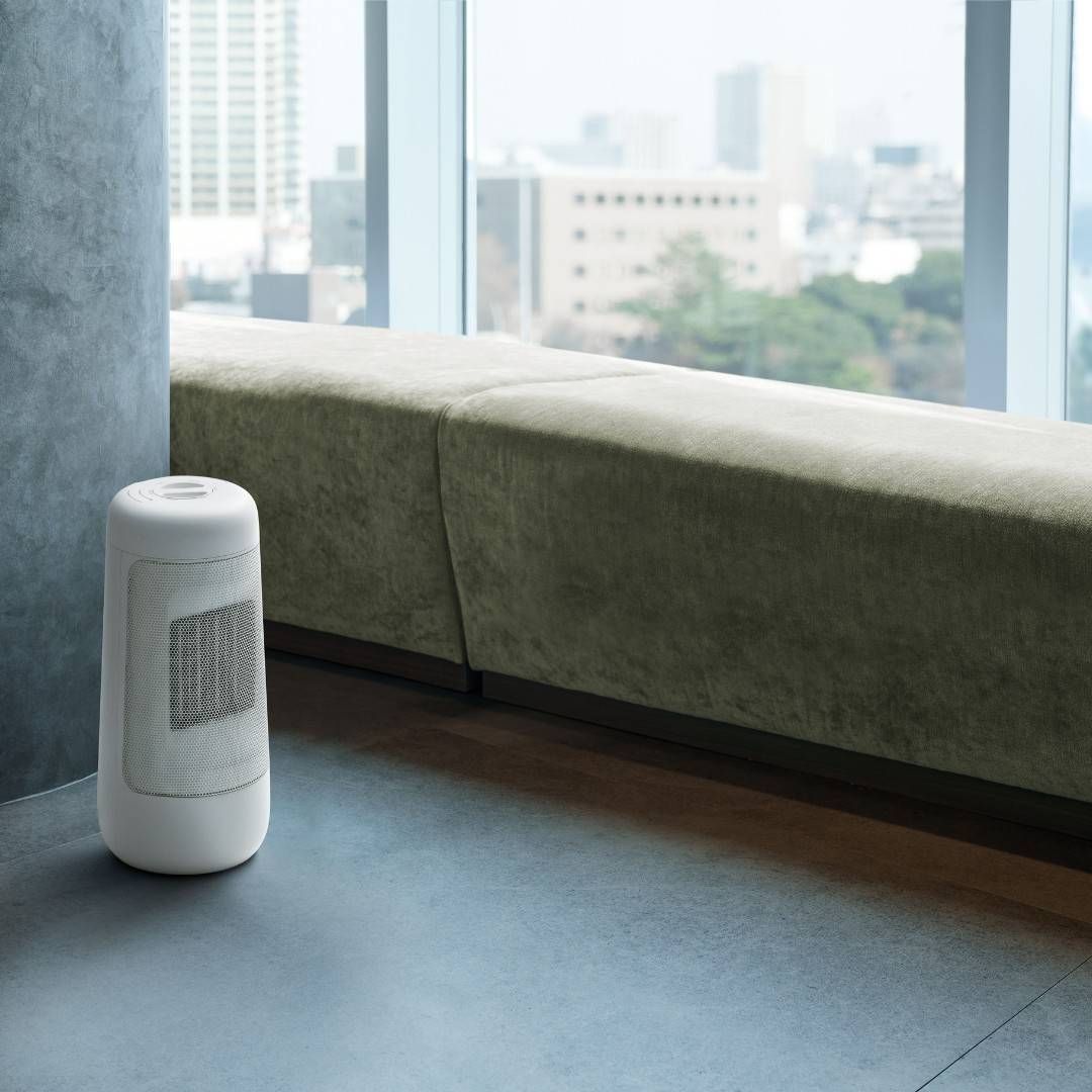 新品未使用】首振り機能付 セラミックファンヒーター L ホワイト