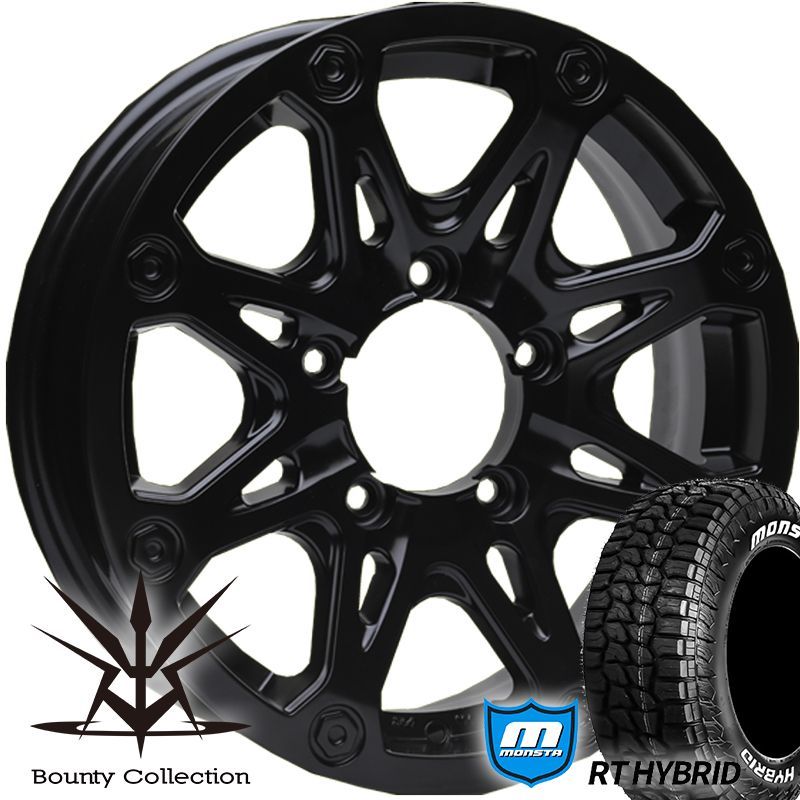 ジムニー JB23 JB64 16インチ Bounty Collection BDX08 モンスタ RT HYBRID 185/85R16  ホワイトレター タイヤホイール - メルカリ