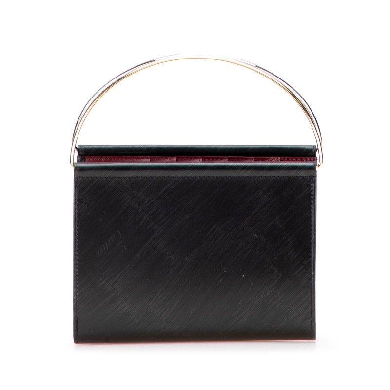 カルティエ トリニティ レザー 2way ウォレット バッグ カルティエ トリニティ ハンドバッグ ウォレットバッグ ブラック
