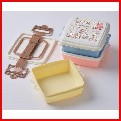920ml×3 PEANUTS 角型 小 3段 SNOOPY スタック式ピクニックケース - 弁当箱 HIS スヌーピー FRIENDS ワールド ティ
