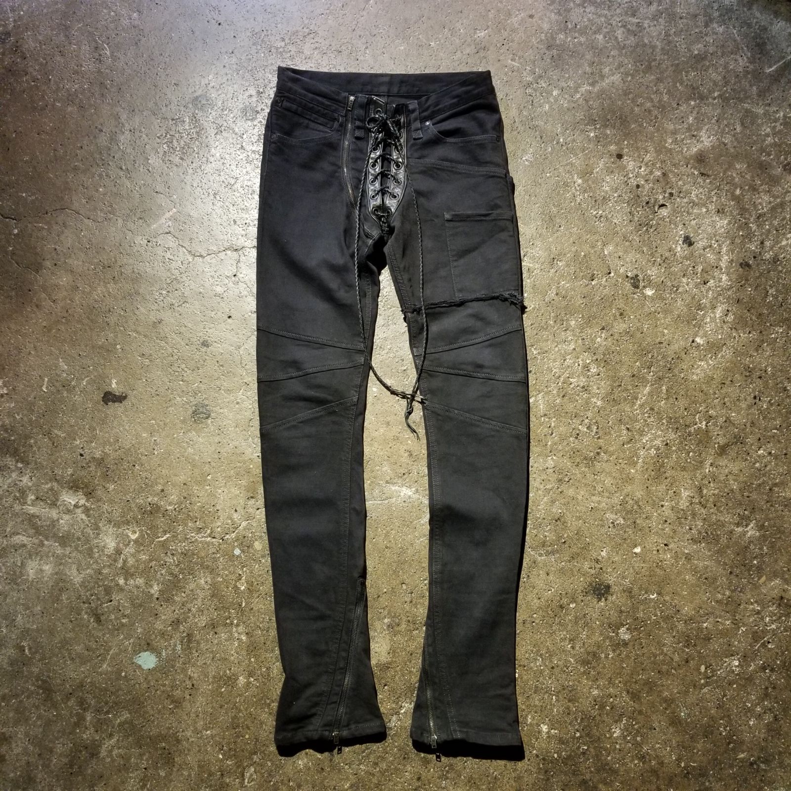 if six was nine LU/SBCM-8 009F レースアップデニム 30 イフシックス