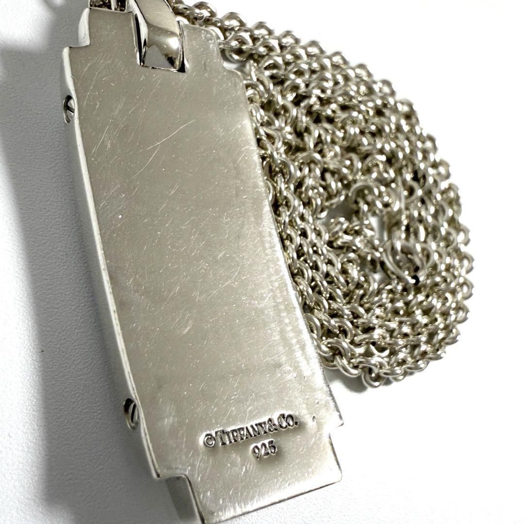 人気】ティファニー メンズ プレート ペンダント ネックレス シルバー