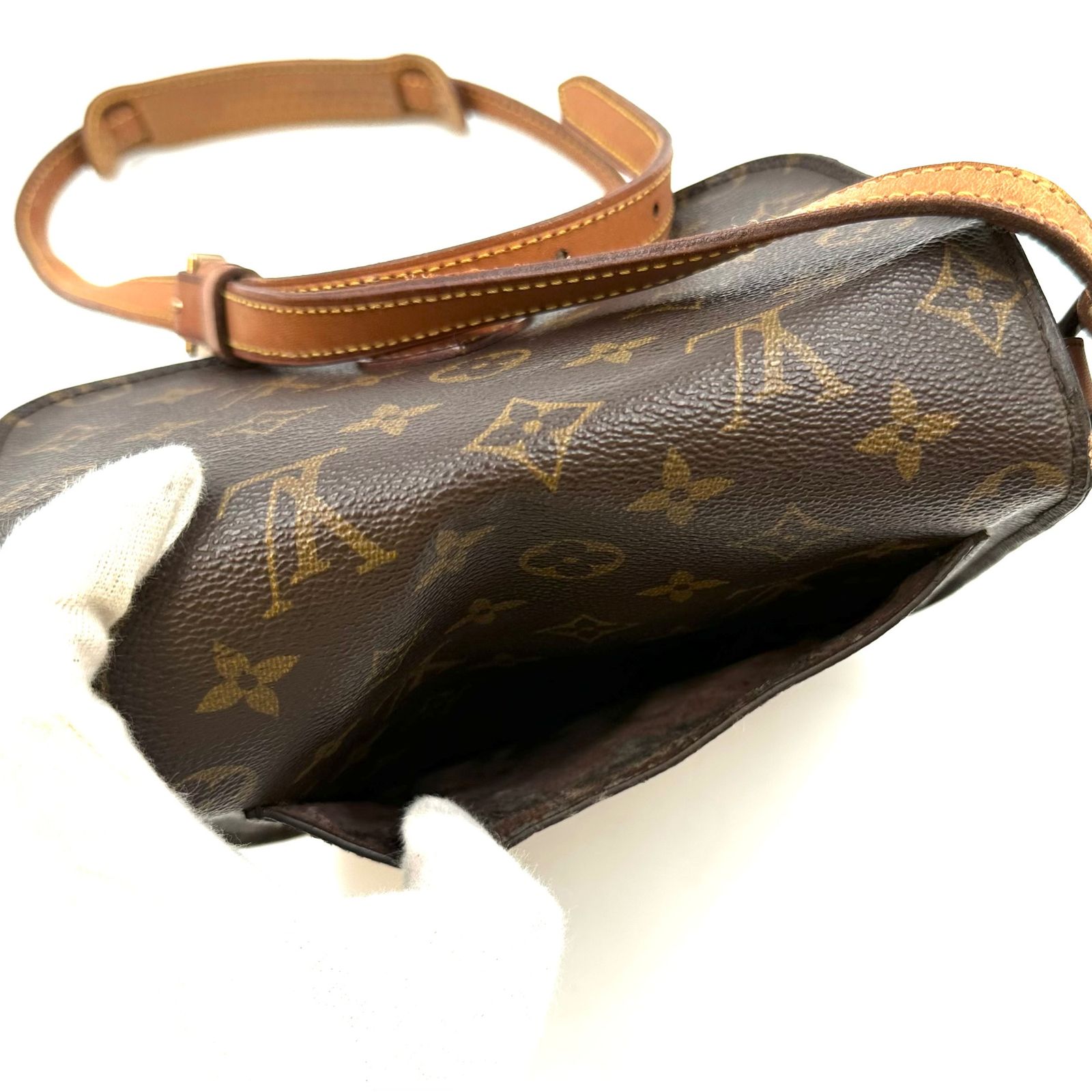 良品 ルイヴィトン LOUIS VUITTON サンクルー ショルダー繋ぎ目しっかり ベタわずか  ✨良品✨ ルイヴィトン サンクルー ショルダーバッグ ポシェット LOUIS