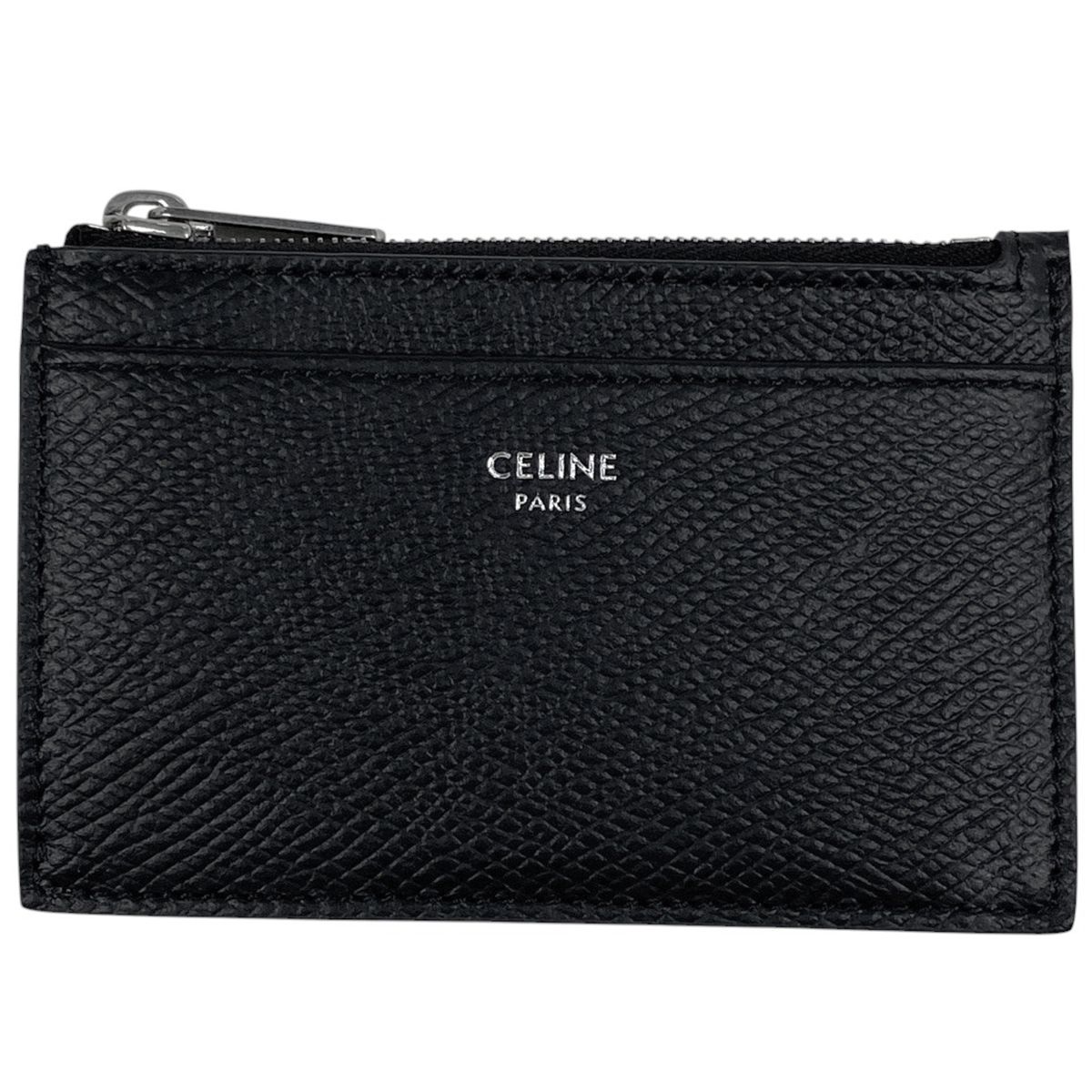 セリーヌ CELINE ロゴ コインケース カードケース コインケース レザー ブラック レディース