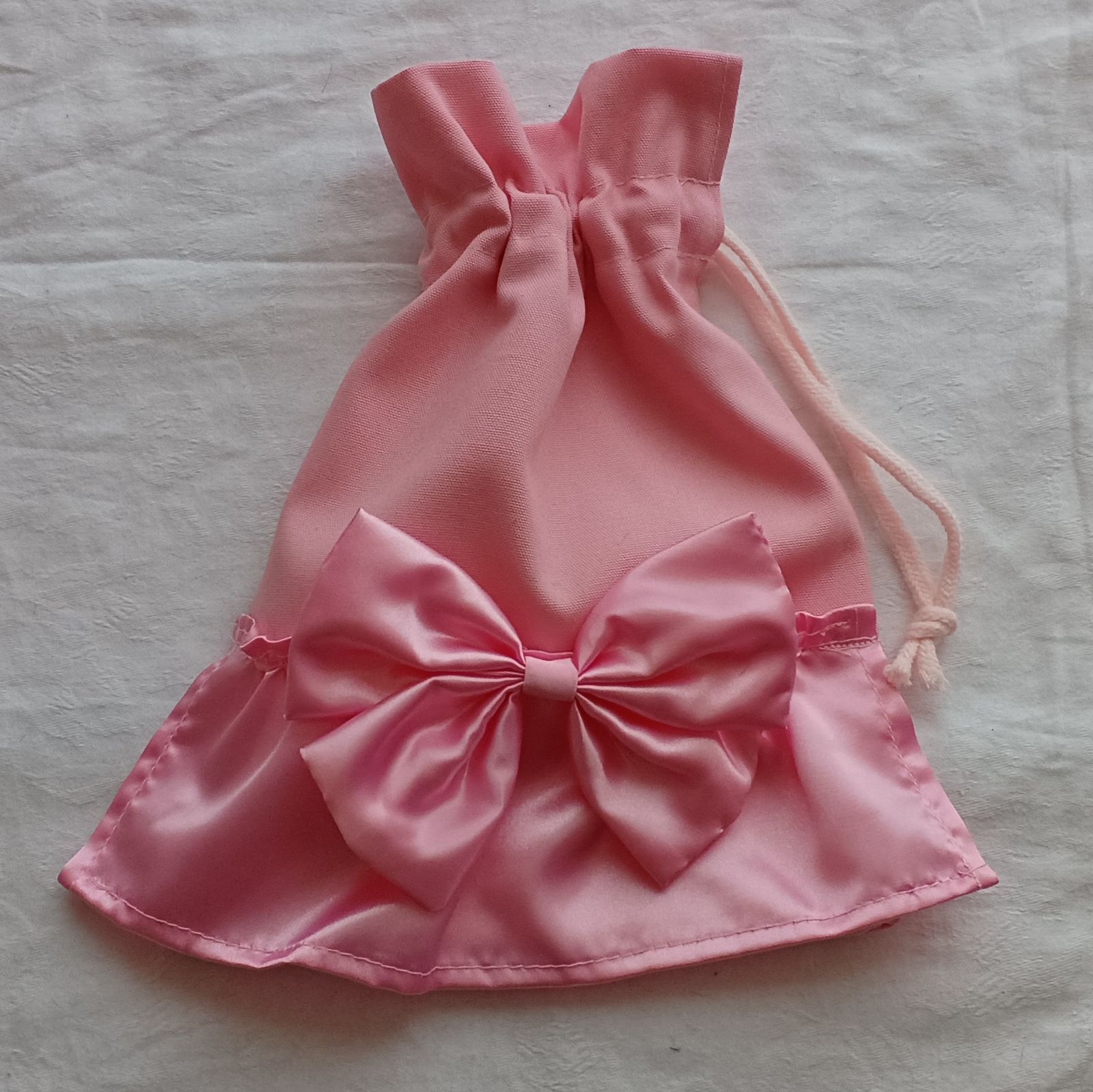 姫系】入園入学 通園バッグ5点セット ピンク×ピンク リボン フリル