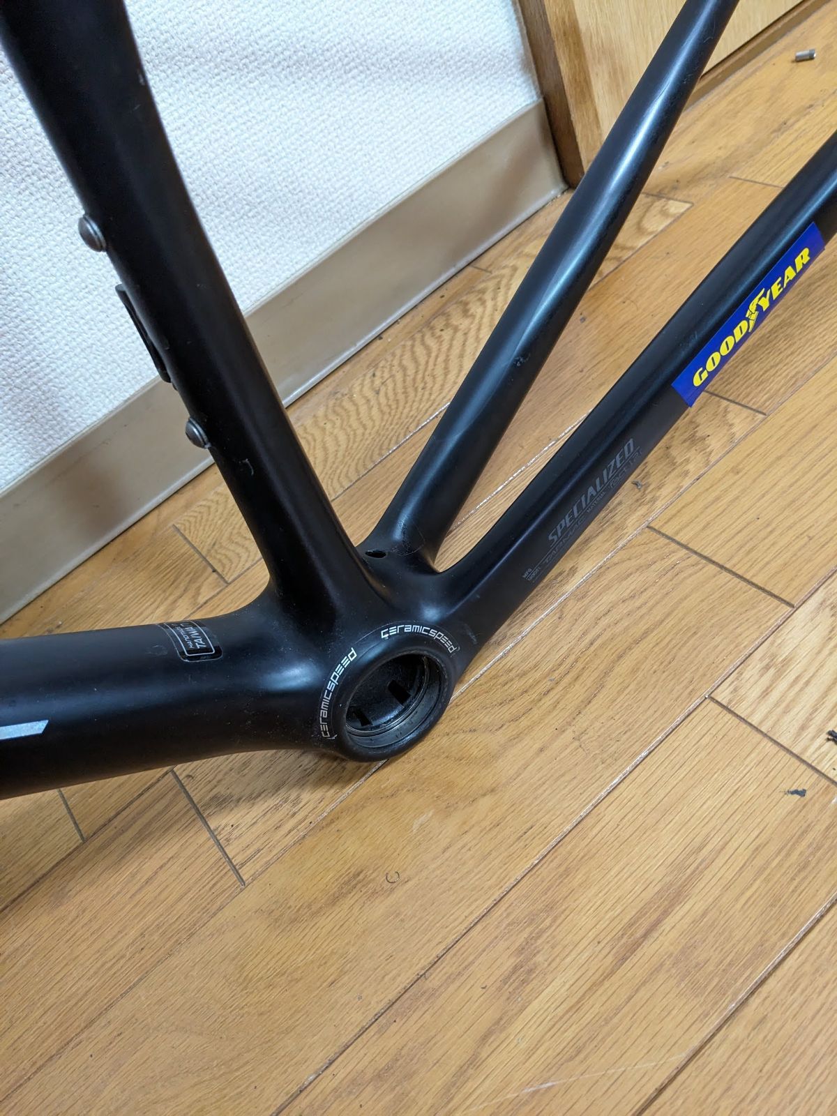 S WORKS Tarmac SL6 54cm 2018 model etap BB下蓋 ブレーキケーブル 