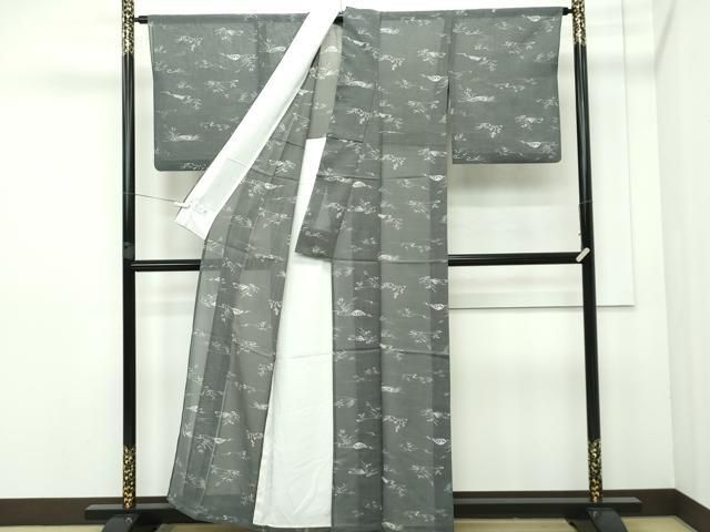 平和屋本店□極上 夏物 洗える最高級着物 ＜英＞はなぶさ謹製 小紋 紗  