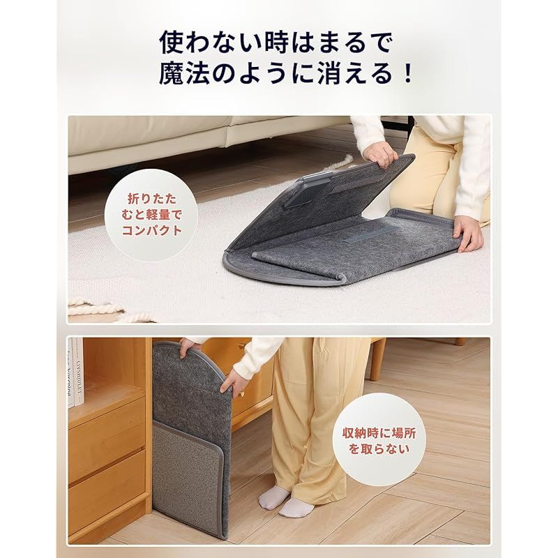 HAGOOGI パネルヒーター デスク下 足元ヒーター デスクヒーター 一人用 こたつ 3段階温度調節 70℃ 60℃ 50℃ 2 4 6時間タイマー 過熱保護 転倒オフ フットウォーマー 足元 省エネ 折り畳み式 オフィス 冷え対策 暖房器具 1 HRDEVELOPMENT_JP