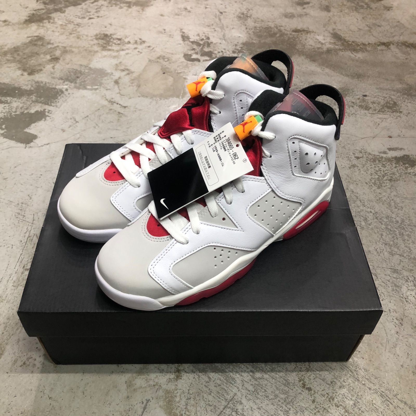 国内正規 未使用品 NIKE AIR JORDAN 6 GS NEUTRAL GREY HARE 