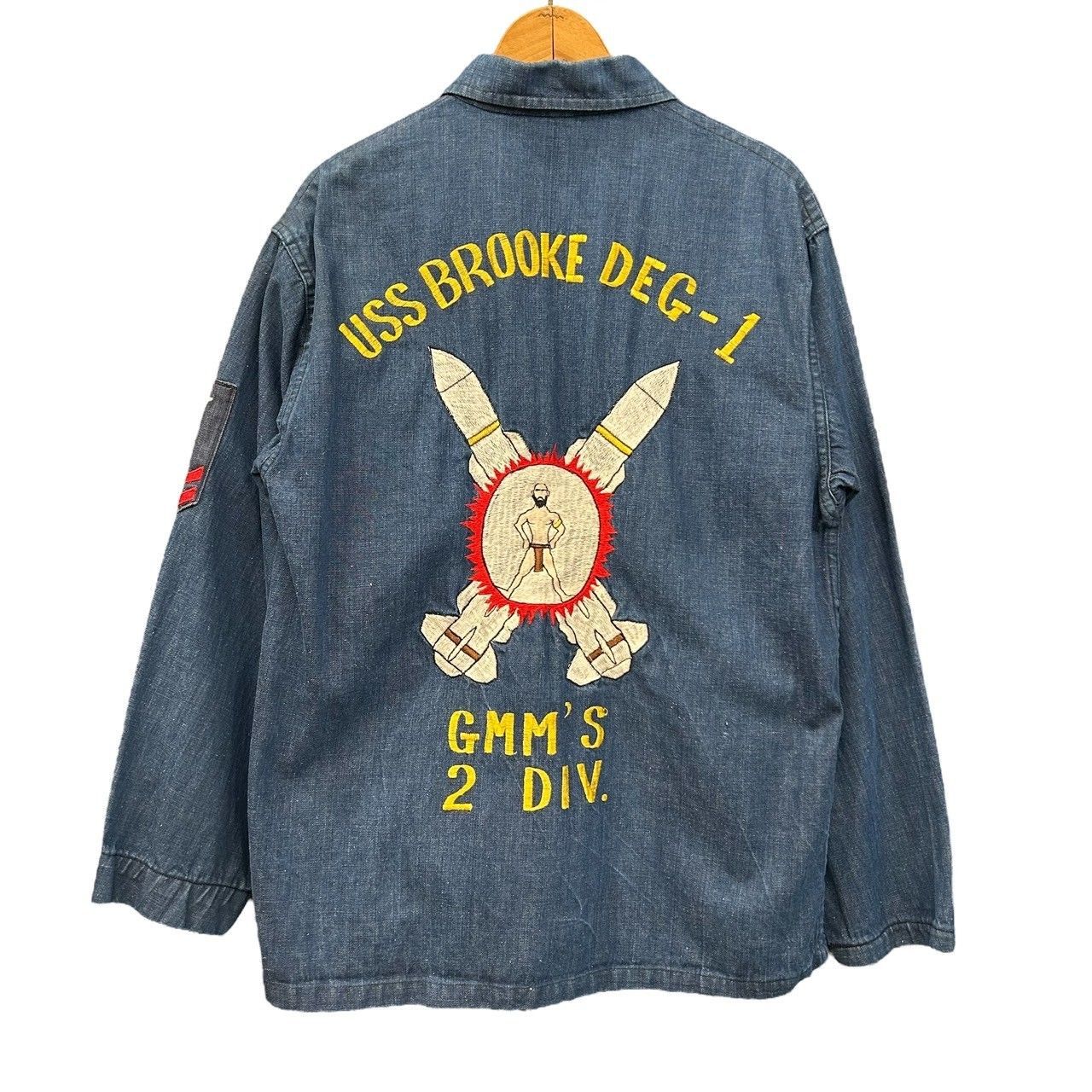 60s US NAVY ビンテージ ツアージャケット スーベニアジャケット 目新し