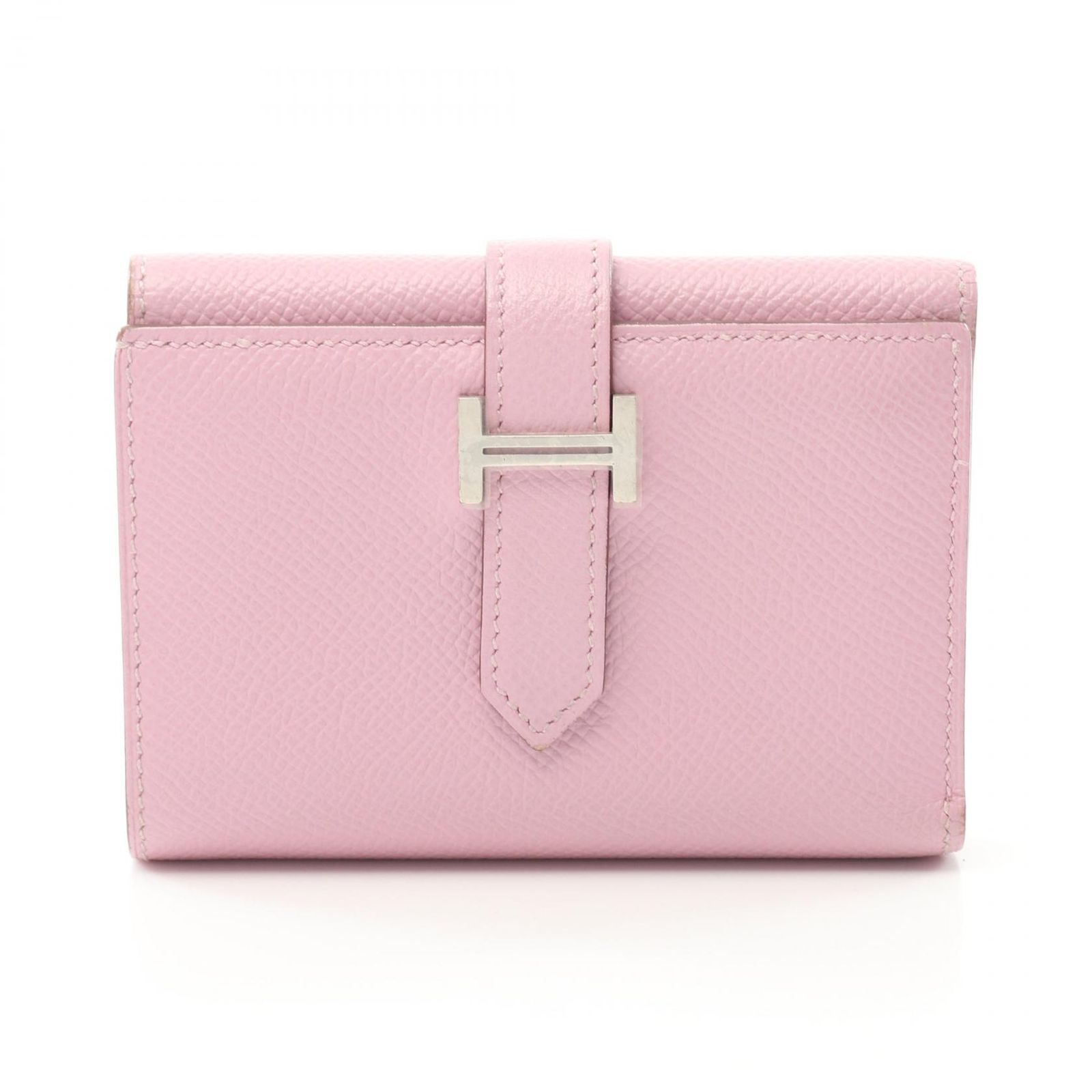 エルメス HERMES 三つ折り財布 ベアンコンビネ モーヴシルベストル レザー ベアンコンビネ モーヴシルベストル レディース Used A