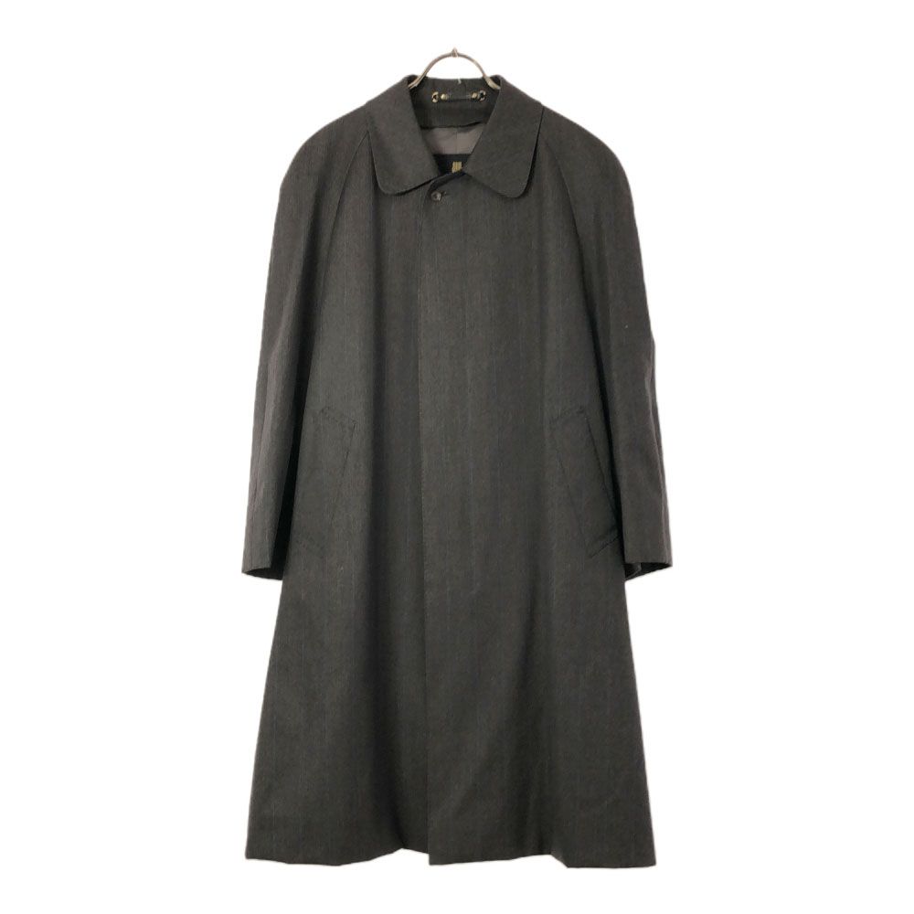 ランバン ストライプ ステンカラーコート ブラック系 LANVIN メンズ 