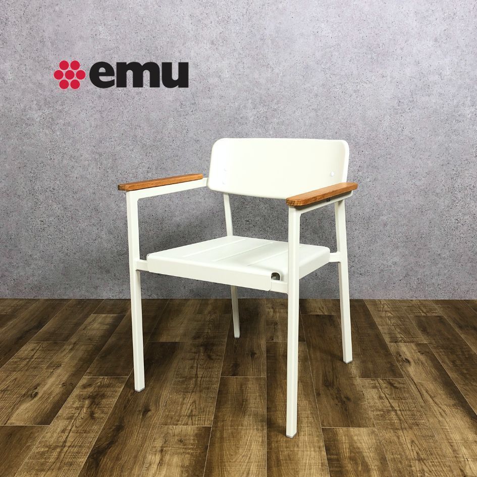 emu□Riviera ラウンジチェア 2脚セット スタッキング 屋外用 テラス