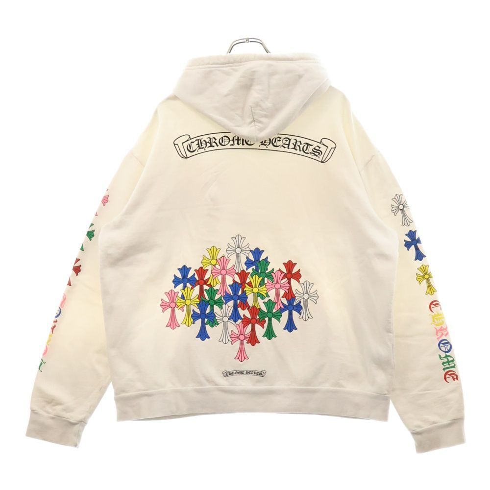CHROME HEARTS マルチカラー セメタリーバックプリントパーカー Chrome Hearts マルチカラーセメンタリークロスジップパーカーXL