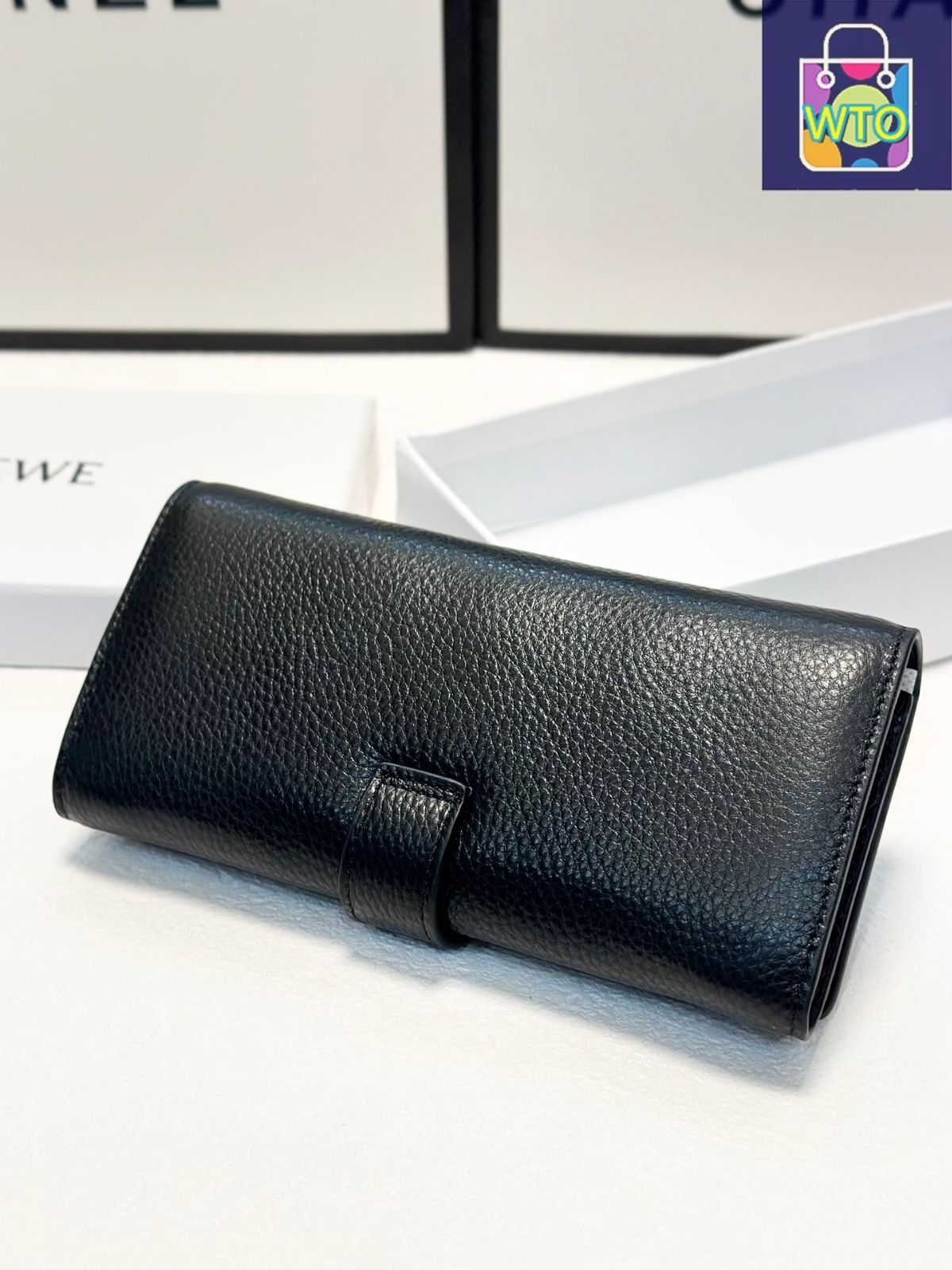 今日特価】Loewe ロエベ ロングウォレットシリーズ 牛皮を採用し