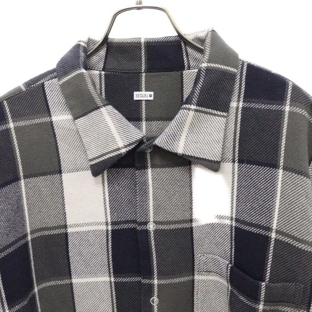 SEQUEL (シークエル) 21AW CHECK NEL SHIRT タータンチェック コットン 