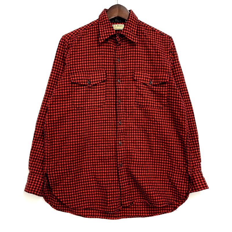 メンズ L.L.Bean エルエルビーン 80S LS CHECK SHIRT ロングスリーブ チェックシャツ トップス 長袖 146-250329-ya-13-IZU