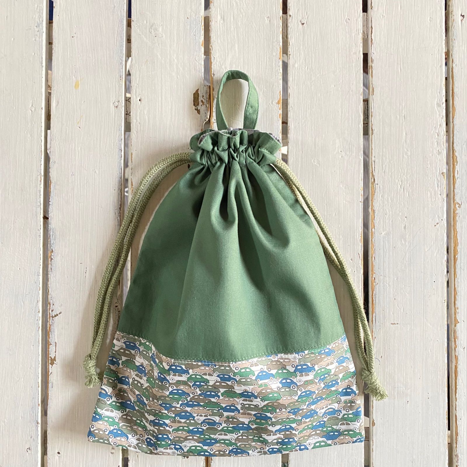 公式 とき様☆男の子用リバティ×ワッペンレッスンバッグ他オーダー