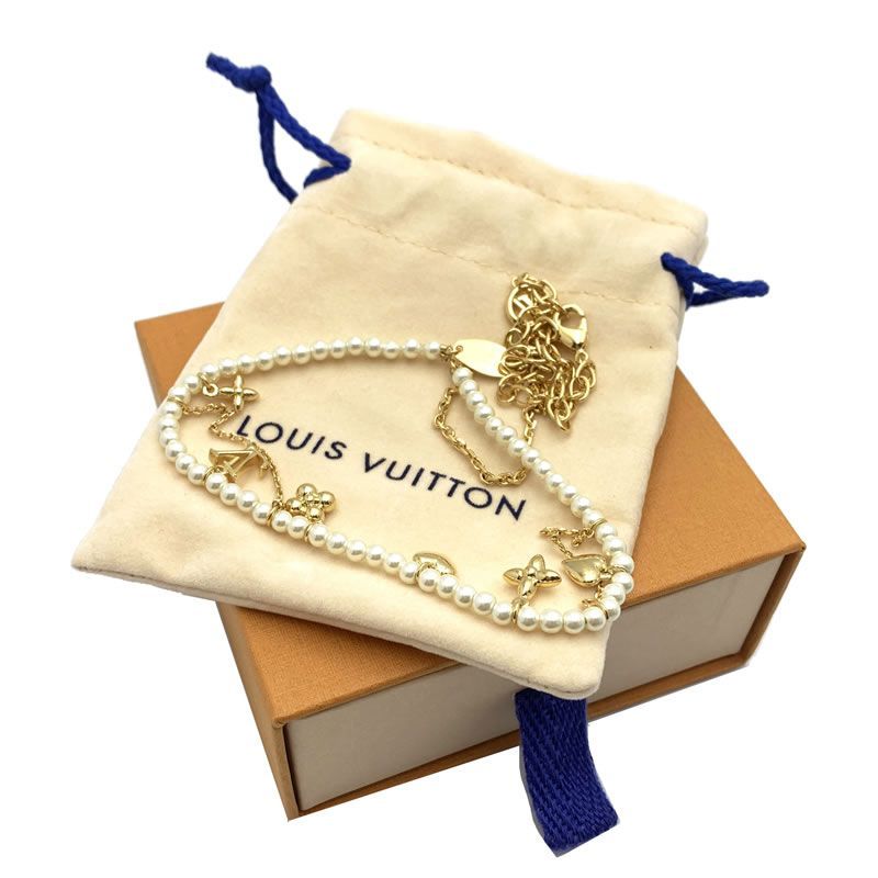人気 ギフトに Louis Vuitton ネックレス・ブルーミング パール ルイヴィトン ブルーミング / Collier souple Blooming (Louis