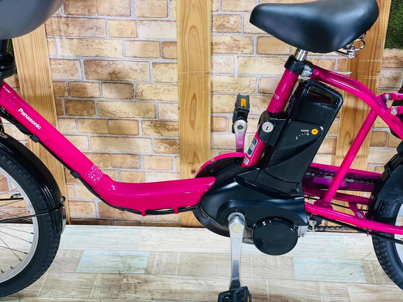 2018年 ブラックパナソニックギュット子供乗せ電動アシスト自転車 H1883