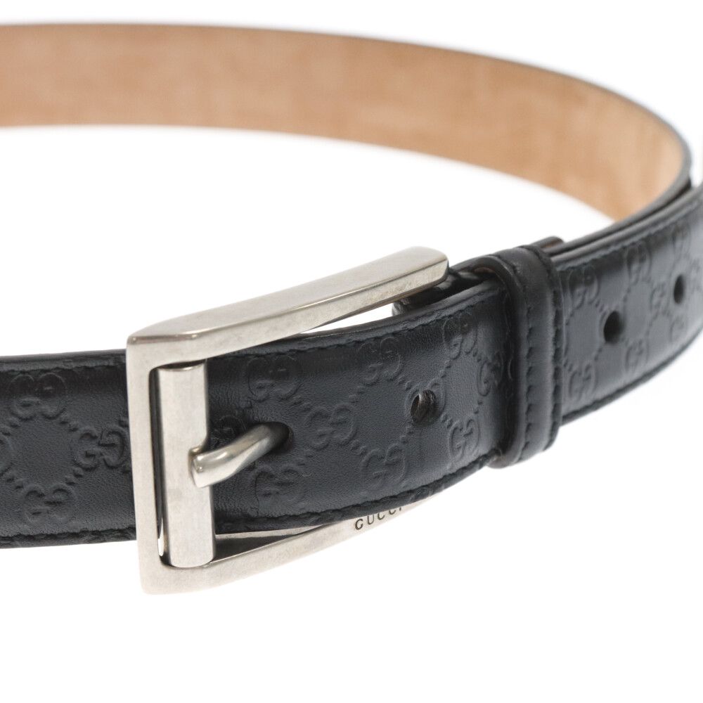 ハ*ー様 GUCCI ブラックレザーベルト 281798 8MJN GUCCI ブラックレザーベルト 281798 8MJN