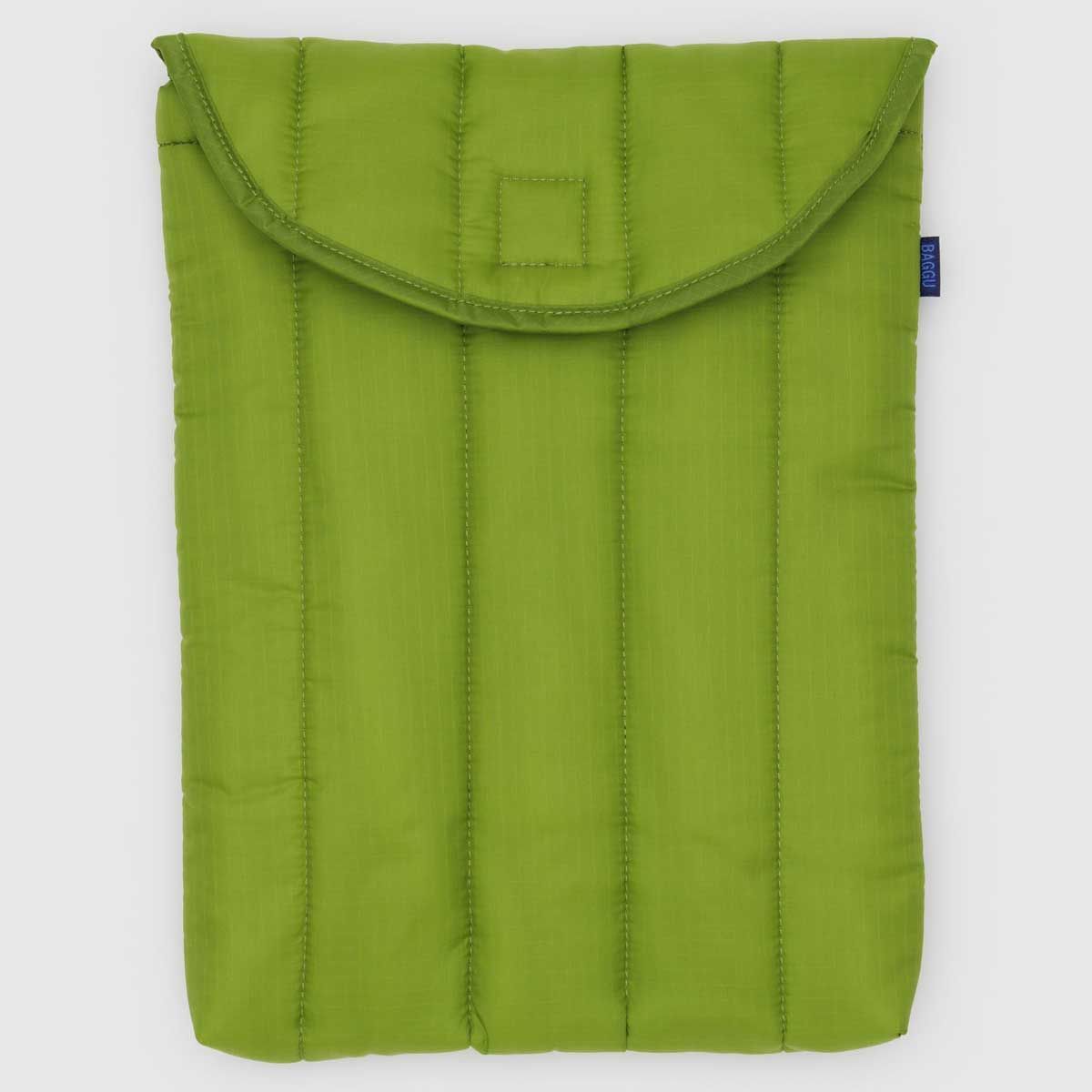 新品 PCケース BAGGU PUFFY LAPTOP SLEEVE 13インチ/14インチ ノートパソコンケース グリーンジュース【SPORTUS】※北海道・沖縄発送不可