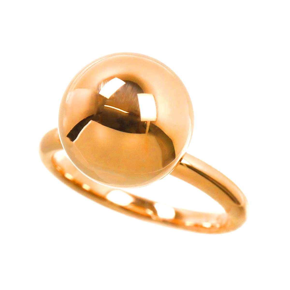 ティファニー TIFFANY&CO. ハードウェア ボール 11.5号 リング K18 PG  