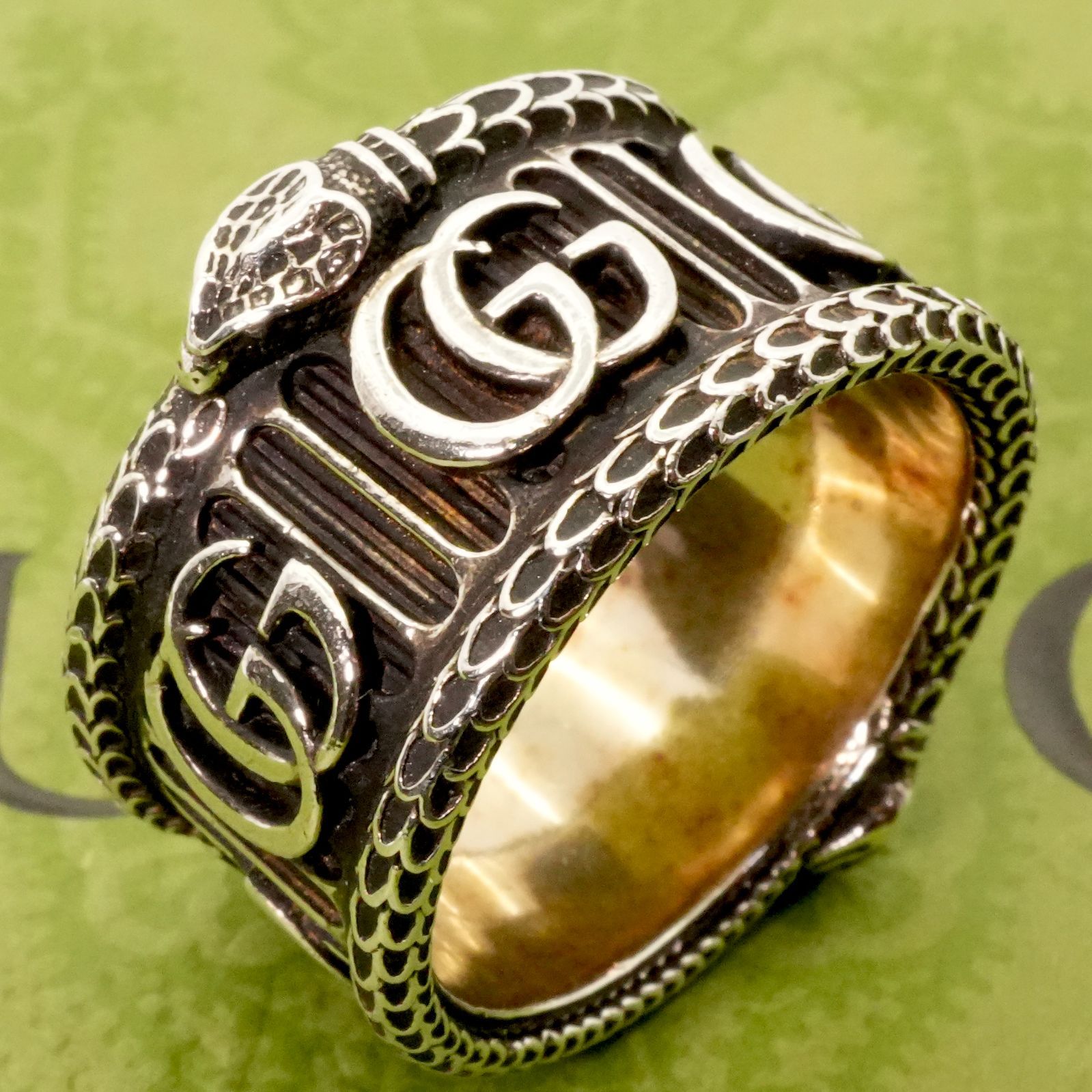 最終値下げ　新品GUCCI グッチ ダブルG マーモント スネーク リング17号 楽天市場】【ジュエリー】GUCCI グッチ ダブルG スネーク 蛇