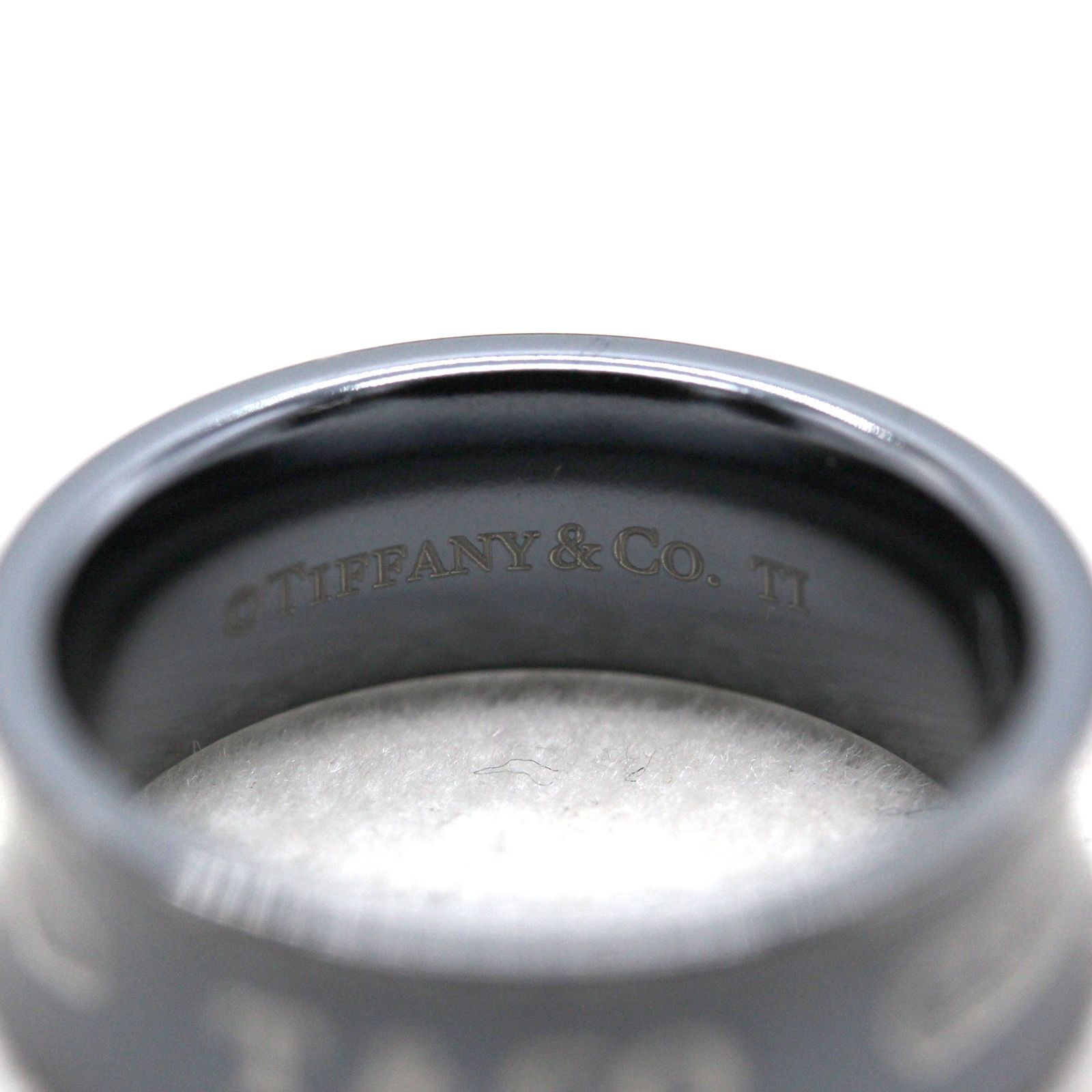 【美品】ティファニー TIFFANY&CO. 1837 CI(チタン) リング 指輪 T00005