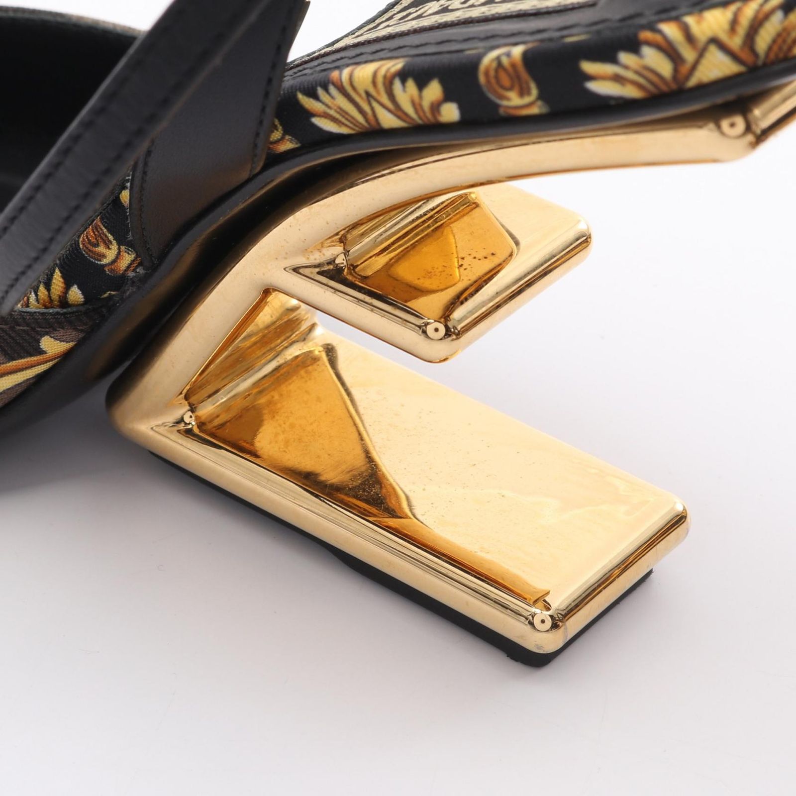 FENDI フェンディ FENDI × VERSACE FENDACE FF柄 ハイヒールスリング 