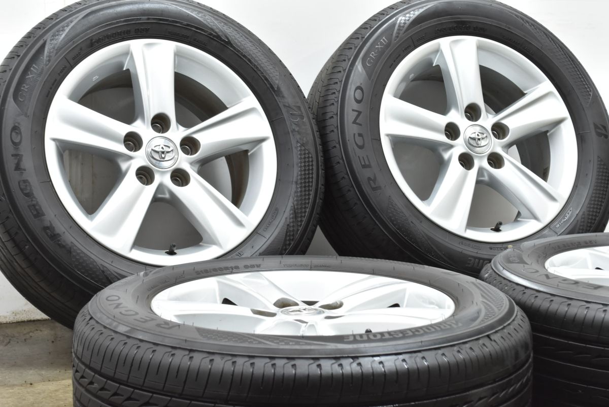 程度良好品 トヨタ 130 マークＸ 純正 16in 7J 40 PCD114.3 ブリヂストン レグノ GR-XII 215 60R16 カムリ クラウン エスティマ 流用