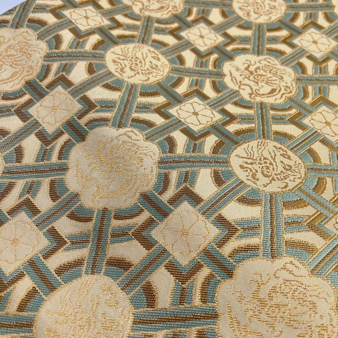 未着用　龍村晋　動物紋　蜀江紋　袋帯　着物　022 a p 未着用龍村晋動物紋蜀江紋袋帯着物022 a p