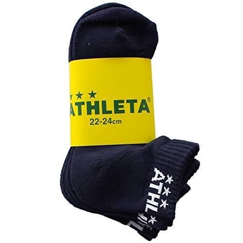 3足組ATHLETAアスレタ22-24cmアンクルソックス05240ネイビー靴下