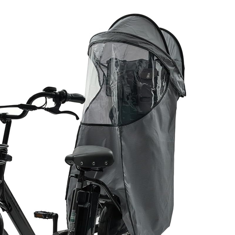 norokka (ノロッカ) 子供乗せ 自転車 チャイルドシート サンシェード ルーフレインカバー 付き 適合: OGK bikke ビッケ HYDEE II パナソニック ギュット アニーズ PAS babby (リップストップ グレイ) 1