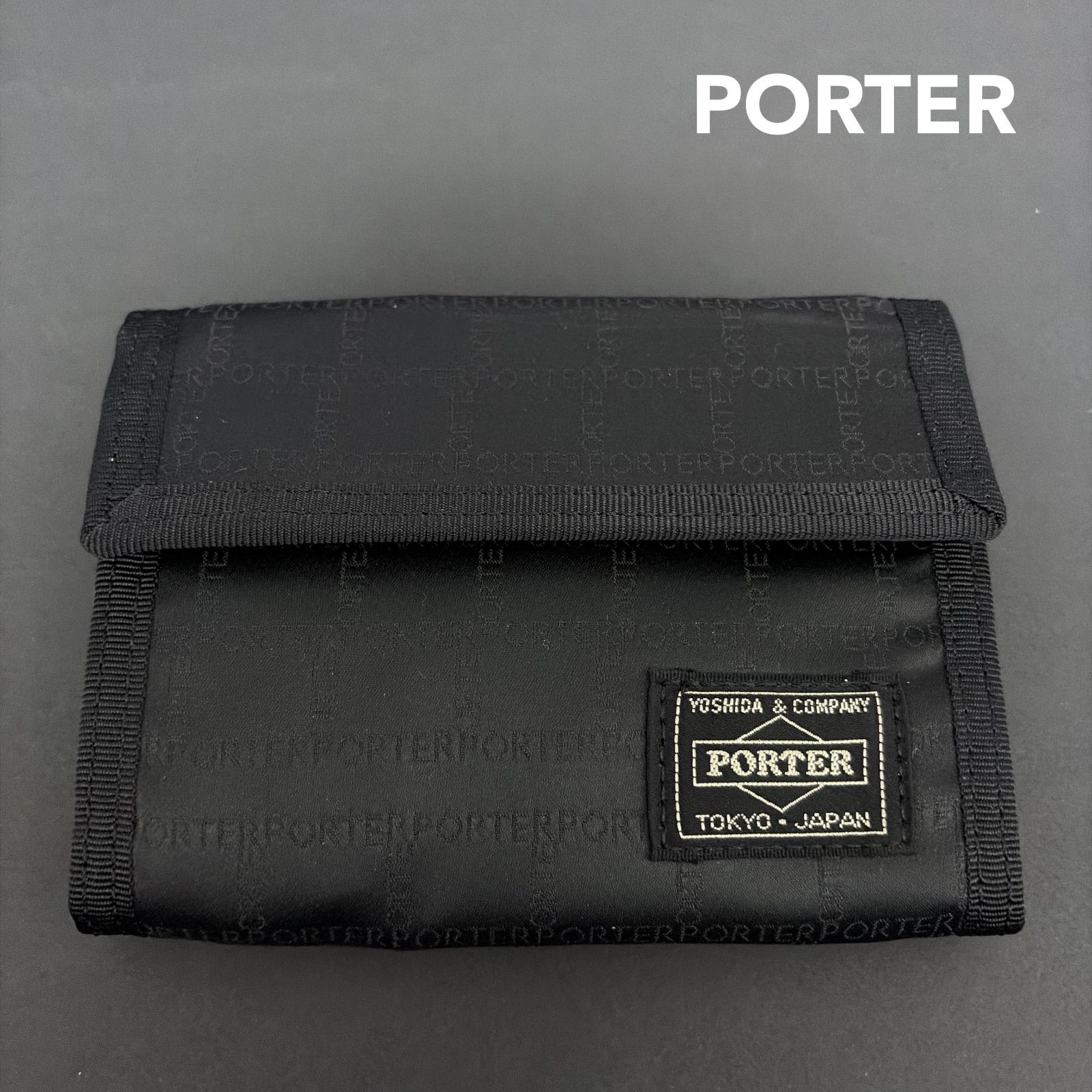 PORTER ポーター カプセルウォレット 折り財布 三つ折り財布 モノグラム 総柄 吉田カバン