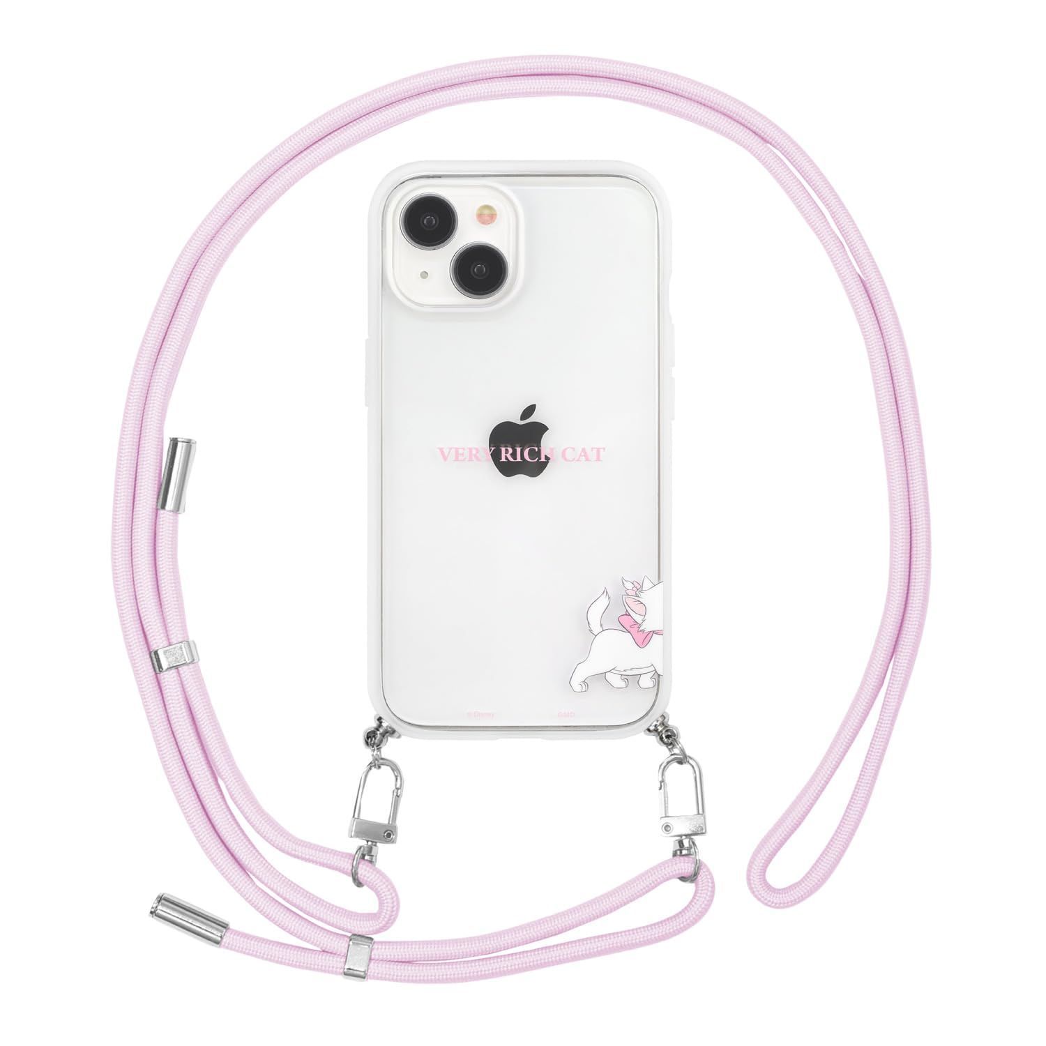 グルマンディーズ ディズニーキャラクター IIIIfit Loop iPhone 15 / 14 / 13 対応 ケース マリー DNG-177MR