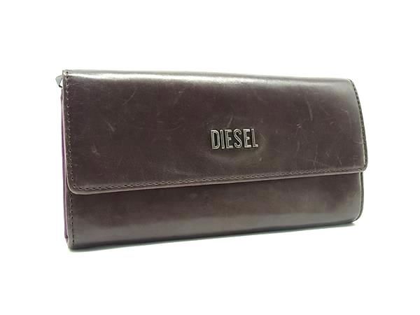 DIESEL ディーゼル レザー 二つ折り 長財布 ウォレット 札入れ