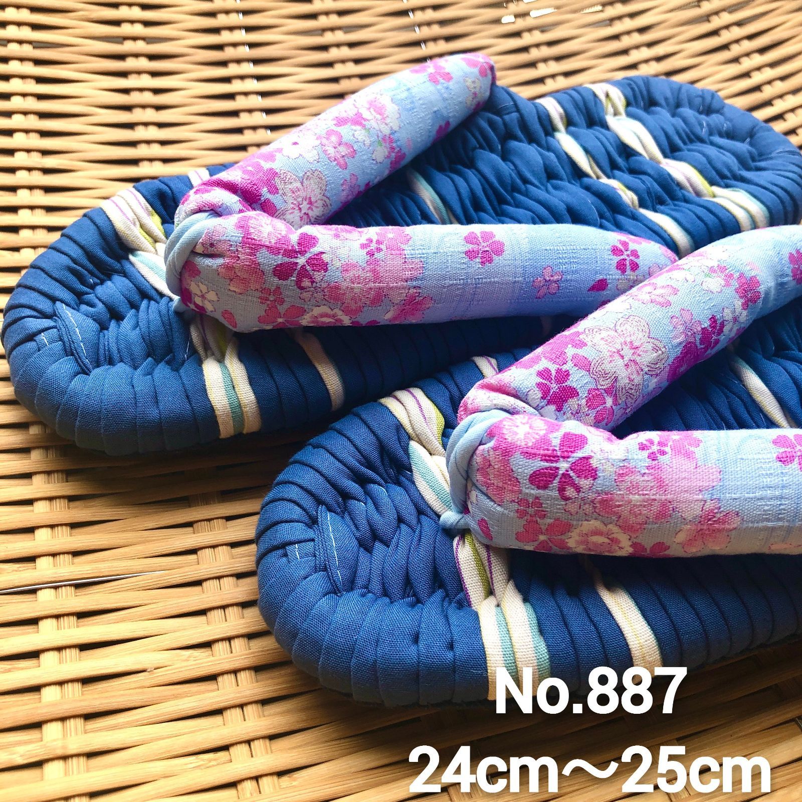 布ぞうり　24～25㎝　No.887