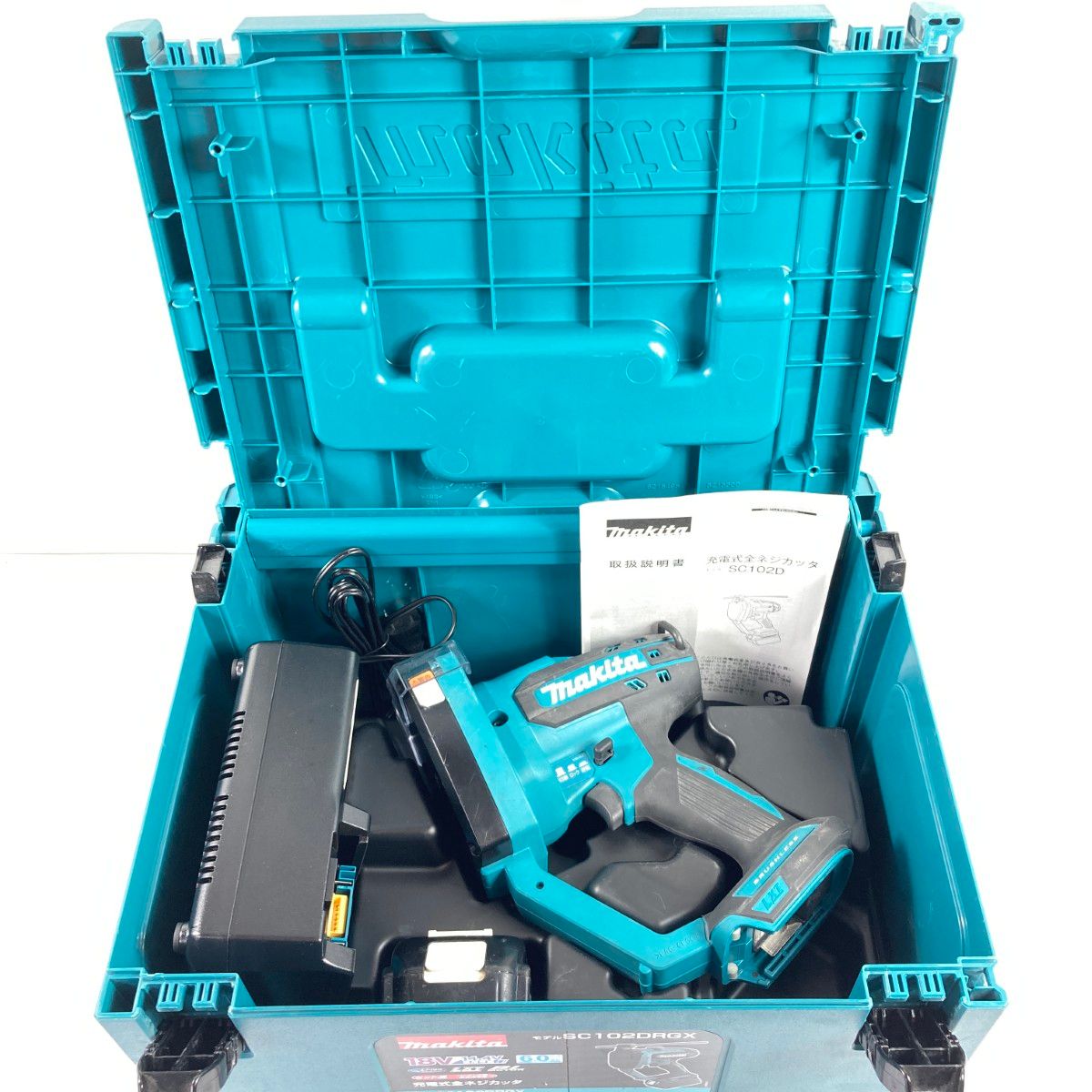 ＊＊MAKITA マキタ 18V 充電式全ネジカッタ バッテリ1個 充電器 ケース付属 SC102D ブルー