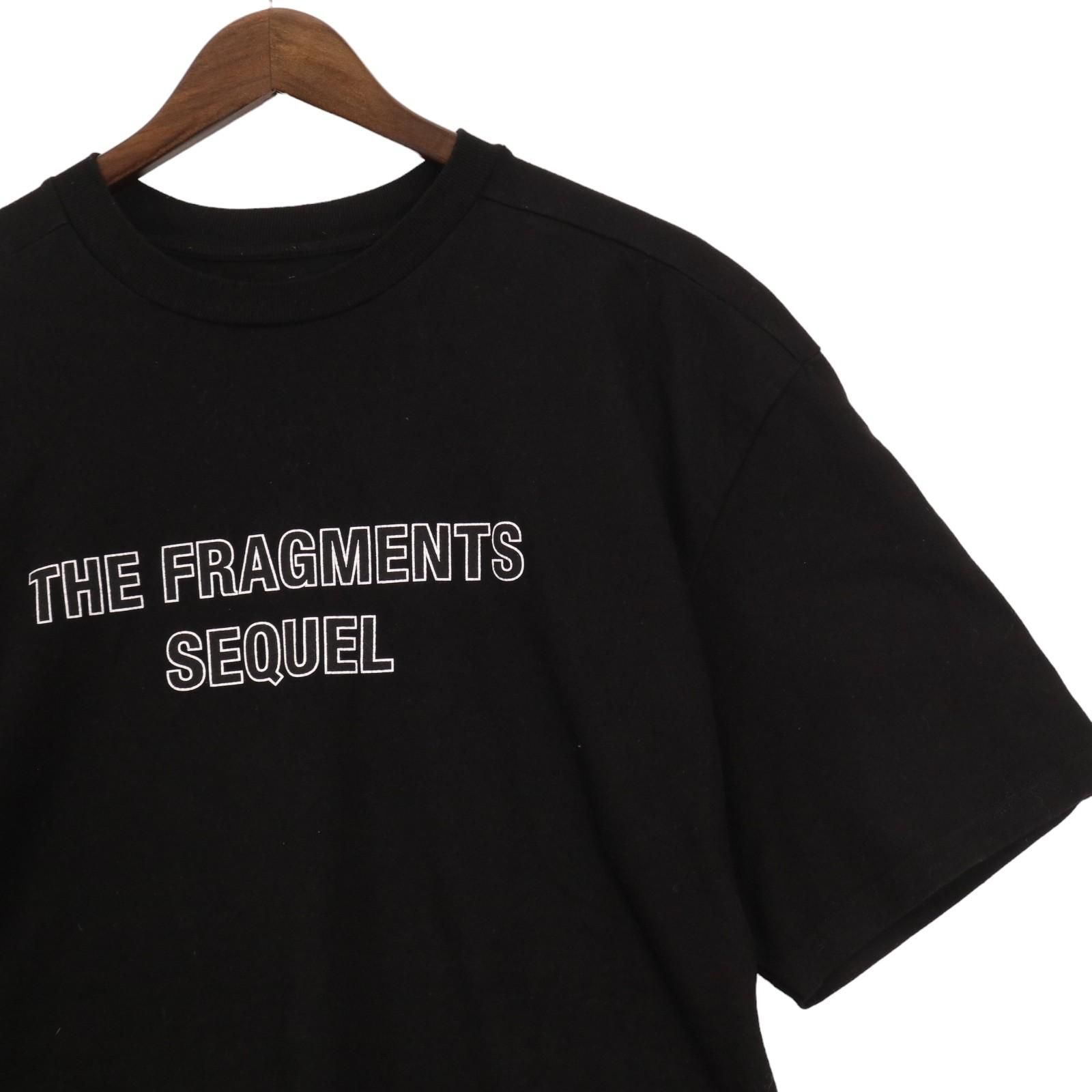 SEQUEL × FRAGMENT シークエル フラグメント ロゴ プリント クルーネック Tシャツ 半袖 カットソー 表記サイズXL　【2406】