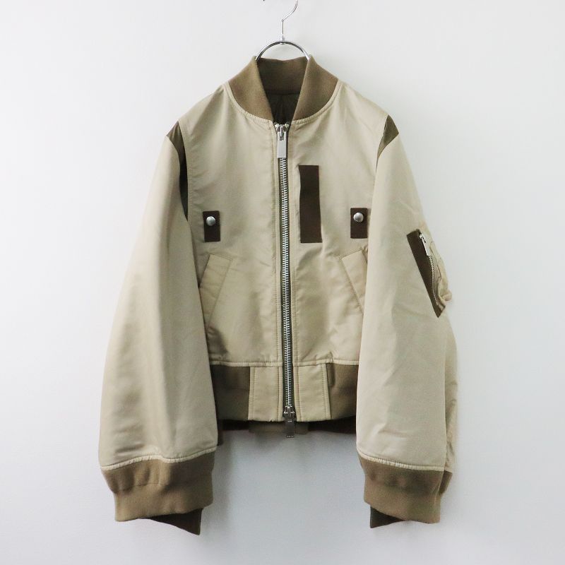 2022年 サカイ sacai 22-05957 ナイロンツイルミックスケープ ボンバー