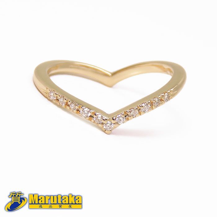スタージュエリー STAR JEWELRY K18 2ZR1475 ハート ダイヤモンド ピンキーリング 2号 指輪 ローズゴールド 25k163-3 DIAMOND HEART PINKIE RING Pink G Diamond