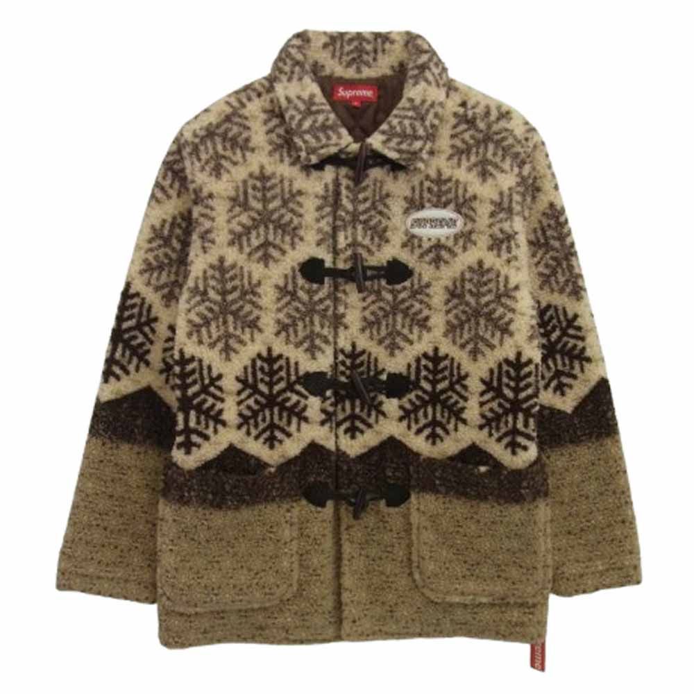 極美品Supreme 2018aw ノルディック柄コートS Supreme シュプリーム 18AW Snowflake Toggle Fleece Jacket
