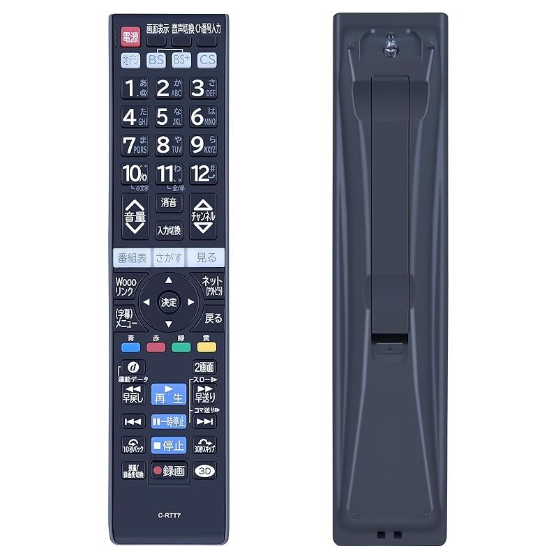 テレビリモコン C-RTT7 for 日立テレビリモコン Woooテレビリモコン適用機種C-RT7 L32-V09 L37-V09 L42-V09 L47-V09 部品番号 L37-V09-202 1