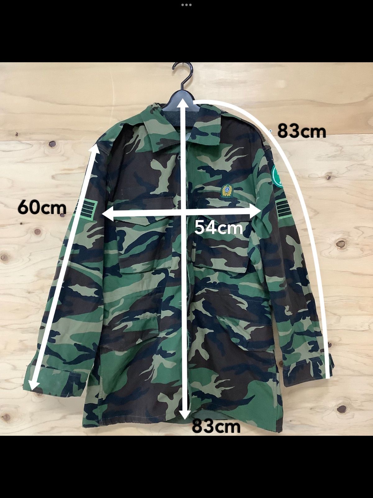 古着 韓国軍 パッチ付き ジャケット 軍服 韓国 陸軍 ミリタリー
