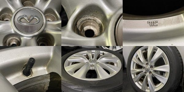 【DUNLOP LE MANS V 245/50R18】夏タイヤ【日産 Y51フーガ 純正ホイール 18インチ 8J5HPCD114.3+43】バリ溝 インフィニティにも　(MTR83MY) DUNLOP LE MANS V 245/50R18】夏タイヤ【日産 Y51フーガ 純正ホイール