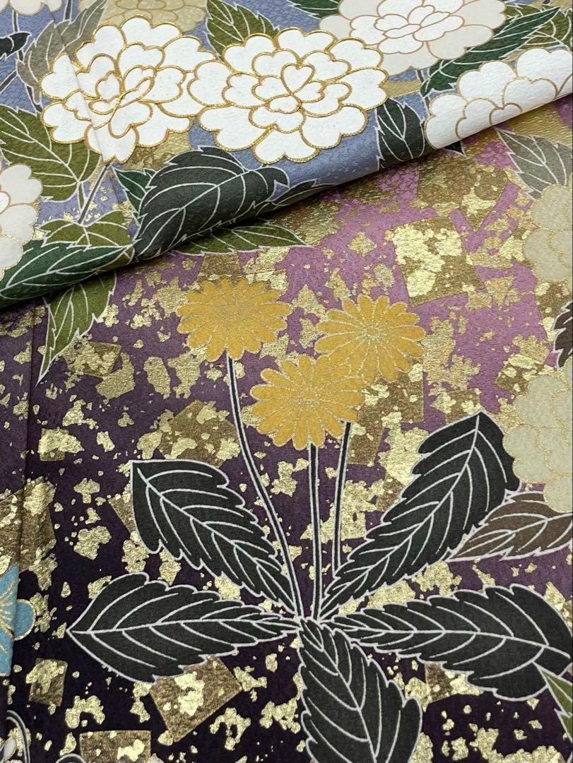 振袖 金駒 金彩 紋意匠 桜 四季の花々 正絹