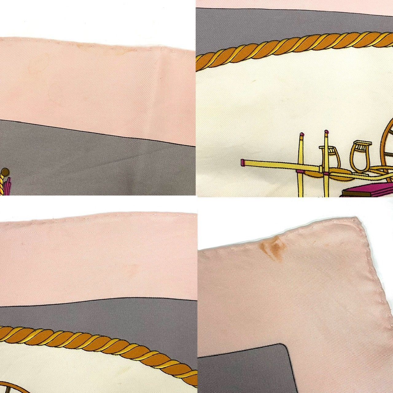 セリーヌ　CELINE スカーフ　バンダナ　ピンク bandana in heritage silk twill - BABY PINK | CELINE